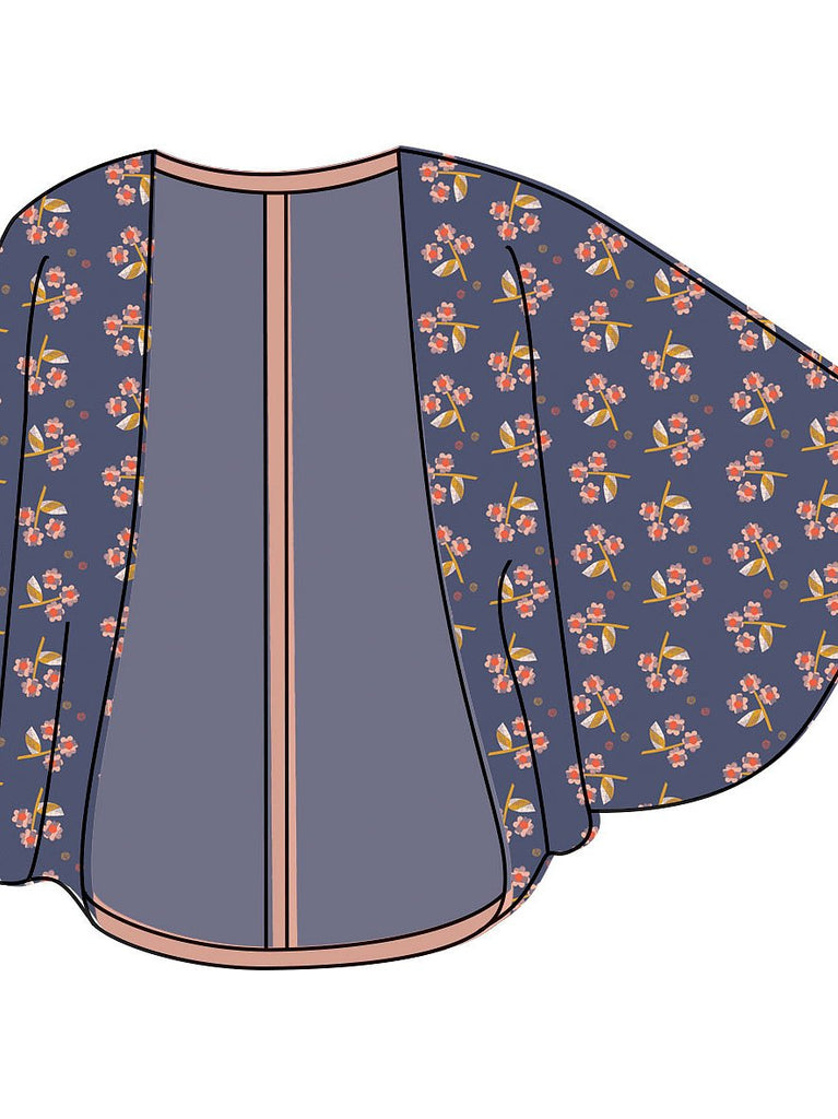 Two Stitches Patterns Dress Patterns Origami Shrug - Two Stitches Patterns - Paper or Digital Version
