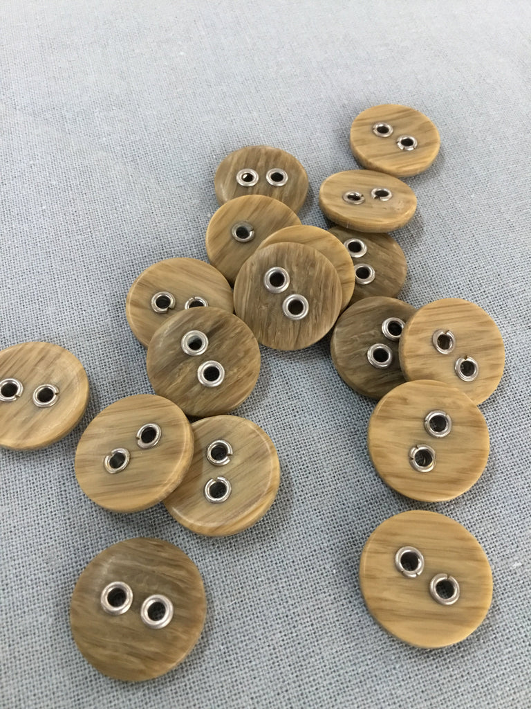 Unbranded Buttons 20mm Wood Effect Button
