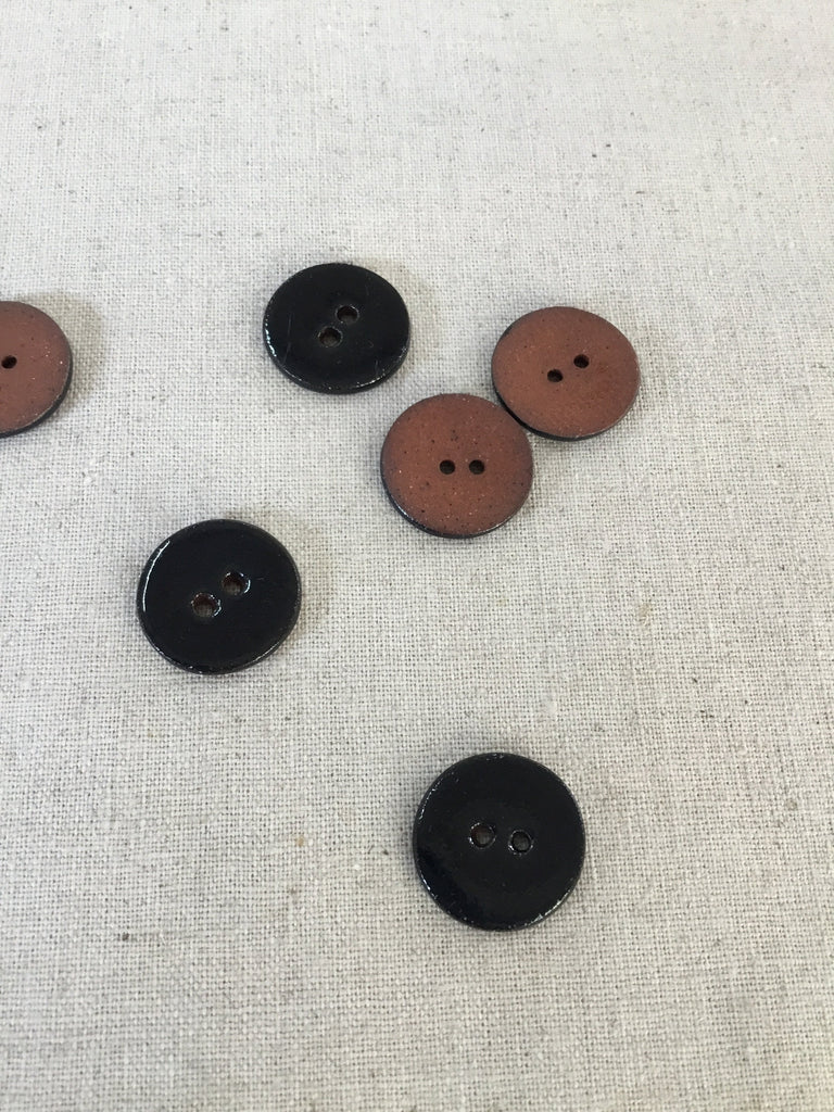 Unbranded Buttons Ceramic Button - 19mm - Black