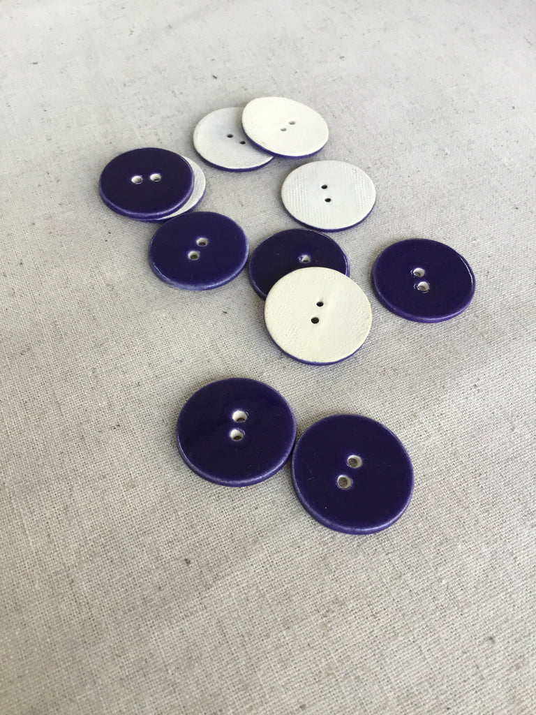Unbranded Buttons Ceramic Button - 25mm - Midnight