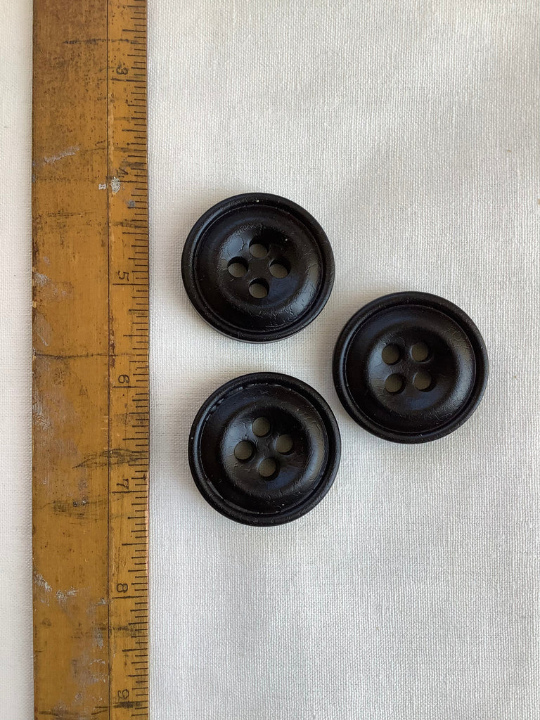 Unbranded Buttons Chunky Darkest Brown Button - 38mm