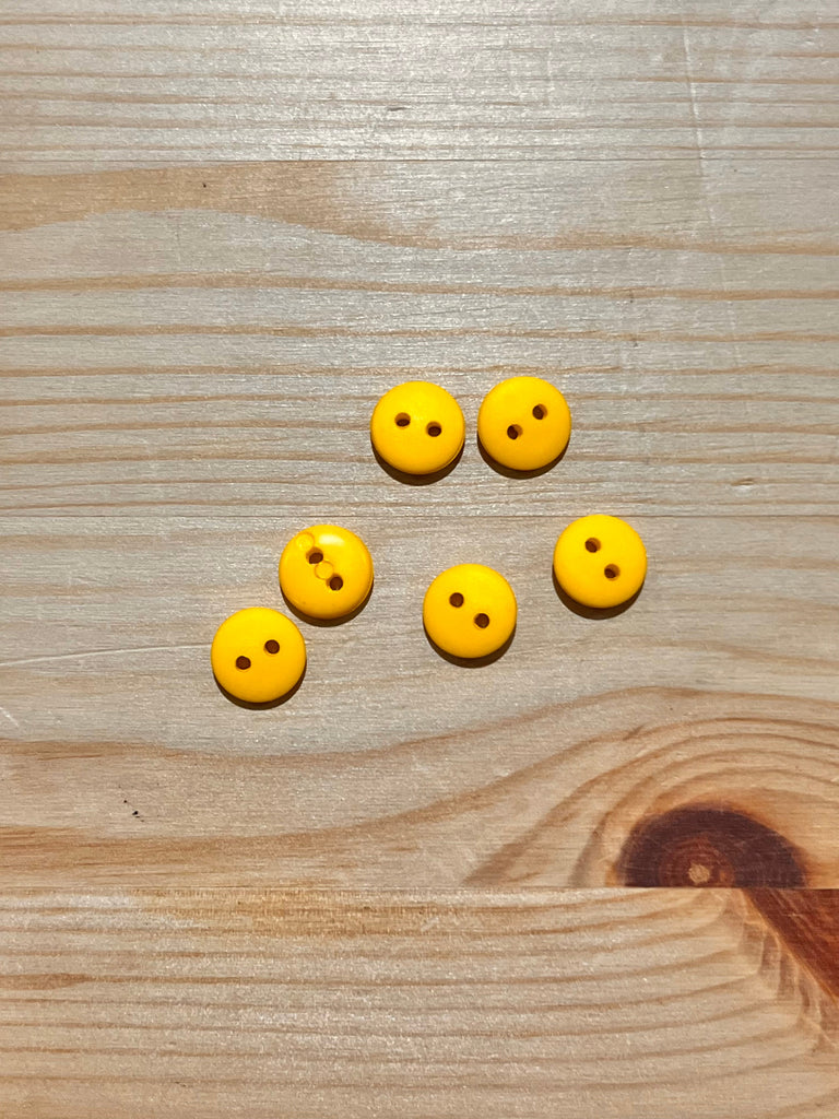 Unbranded Buttons Domed Button Yellow 10mm