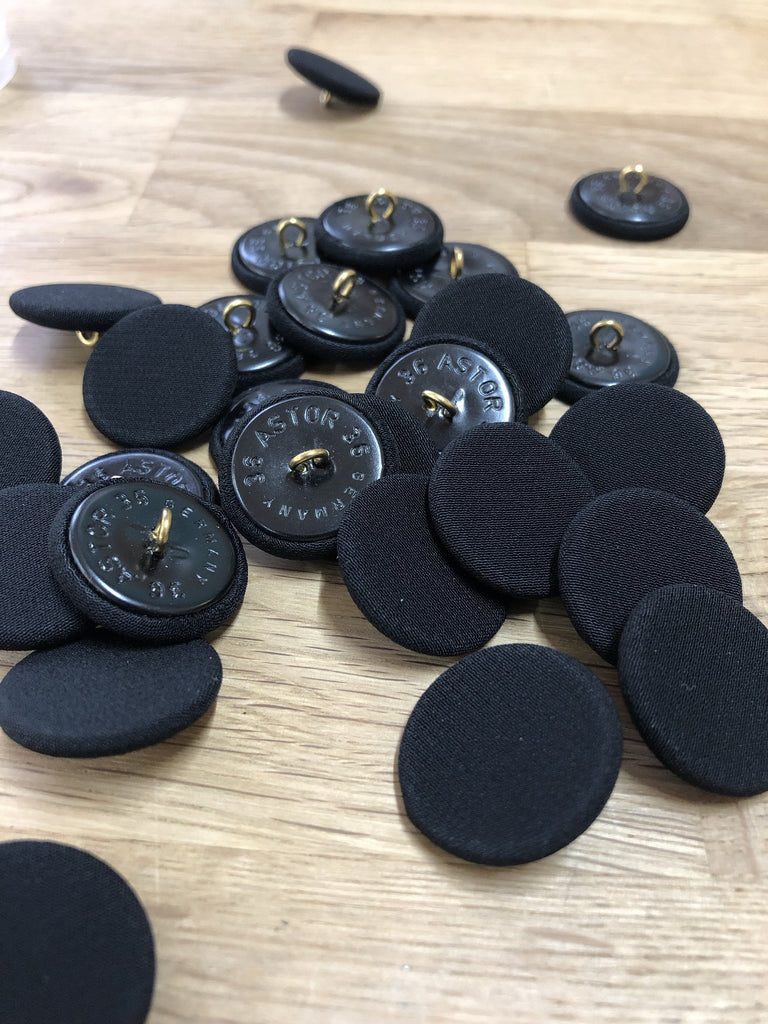 Unbranded Buttons Dress Suit button - Flat - Matte Black