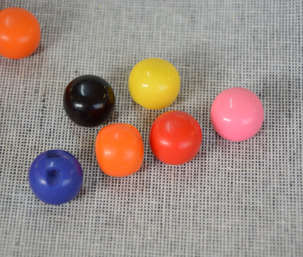 Unbranded Buttons Gobstopper Button - 12mm - Orange