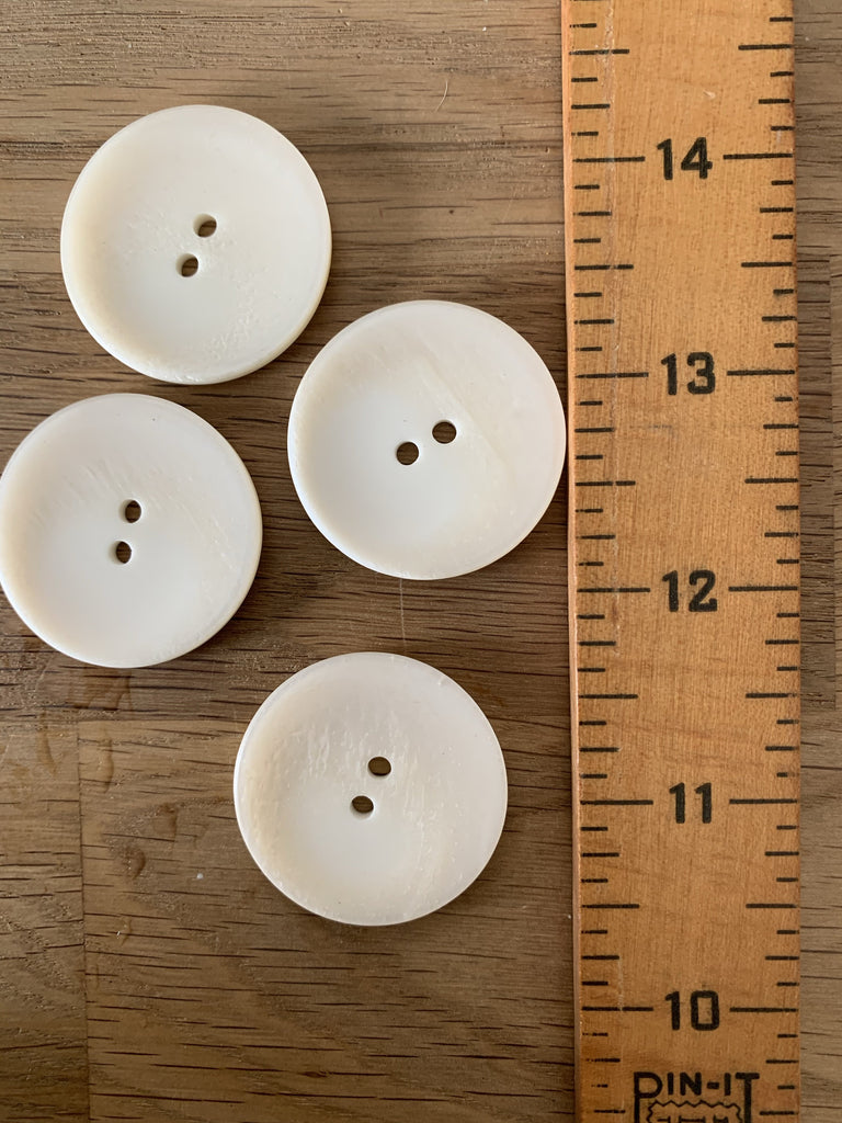 Unbranded Buttons Matt Pearly 2 hole Dish Button - 35mm
