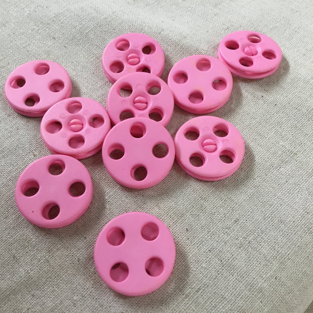 Unbranded Buttons Sew in Poppers - Extra large - 22mm - Pink