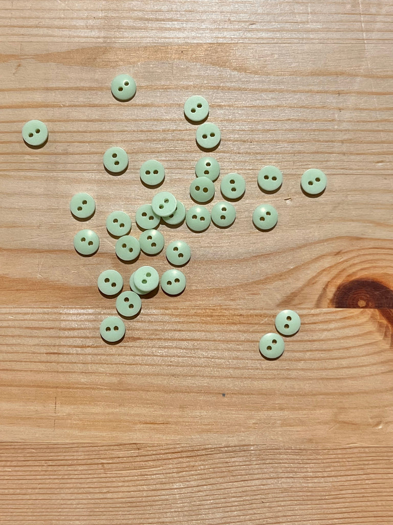 Unbranded Buttons Teeny Tiny Mint Green Buttons 8mm