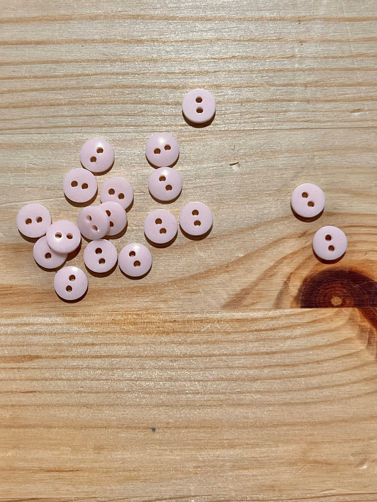 Unbranded Buttons Teeny Tiny Pale Pink Buttons 8mm