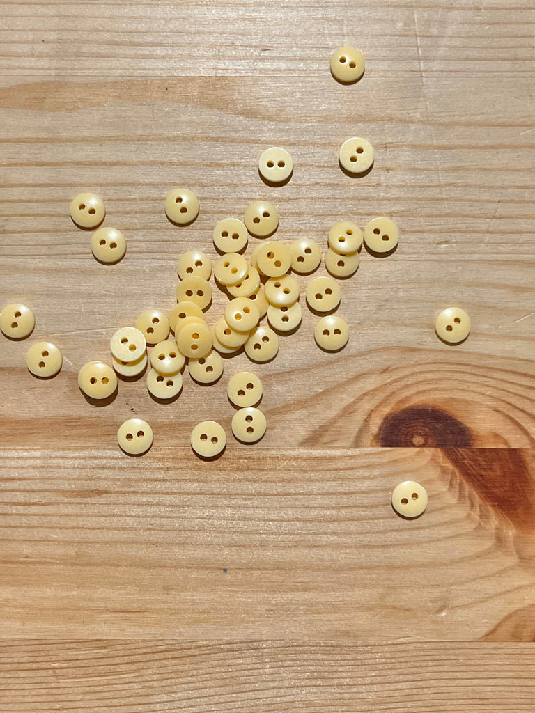 Unbranded Buttons Teeny Tiny Yellow Buttons 8mm