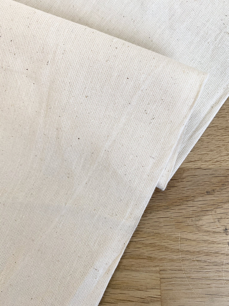 Unbranded Fabric 145gsm Unbleached Calico - 150cm wide