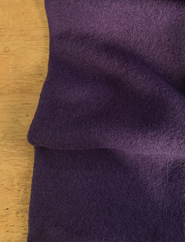 Unbranded Fabric Grape - Boiled Wool