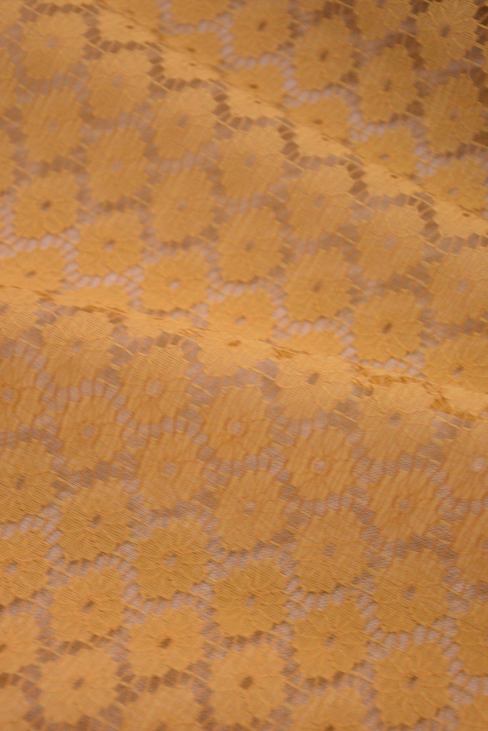 Unbranded Fabric Mustard - Dutch Lace