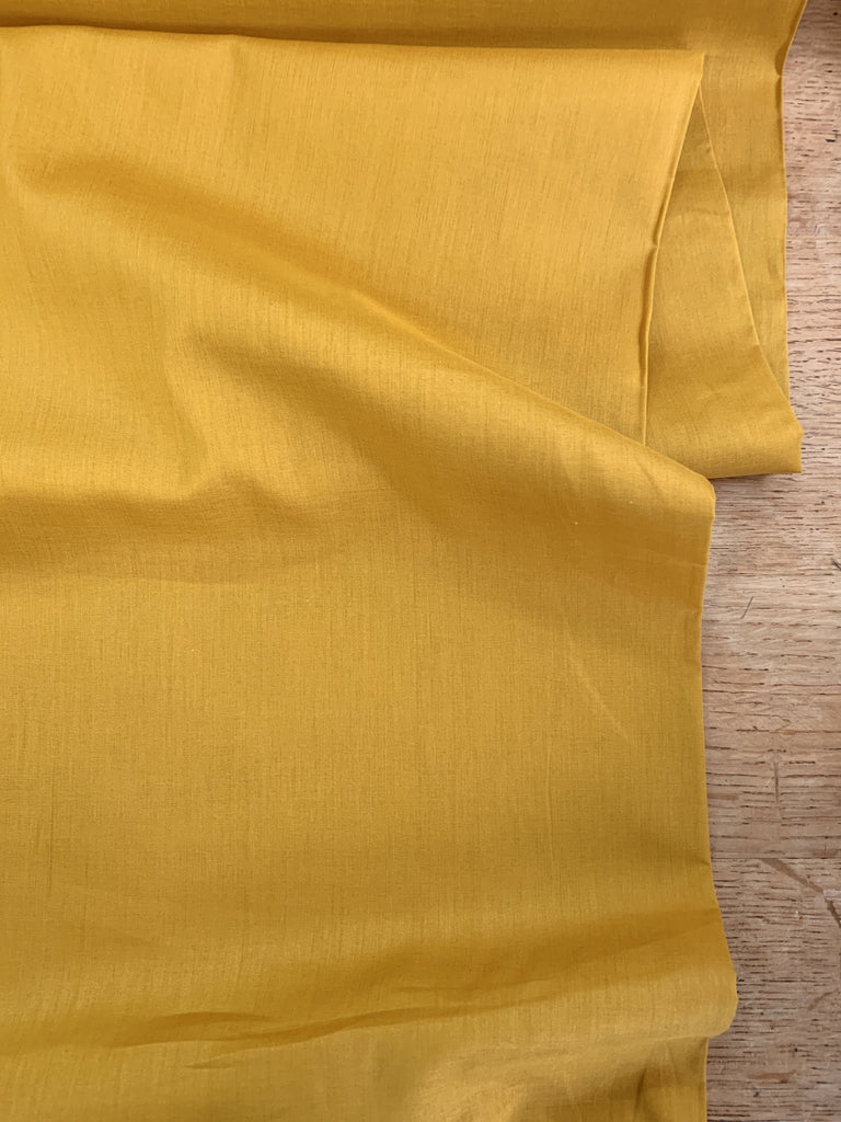 Unbranded Fabric Organic Cotton Voile - Mustard