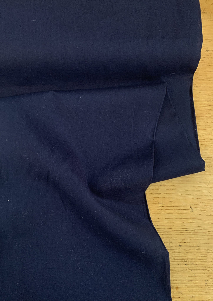 Unbranded Fabric Organic Cotton Voile - Navy