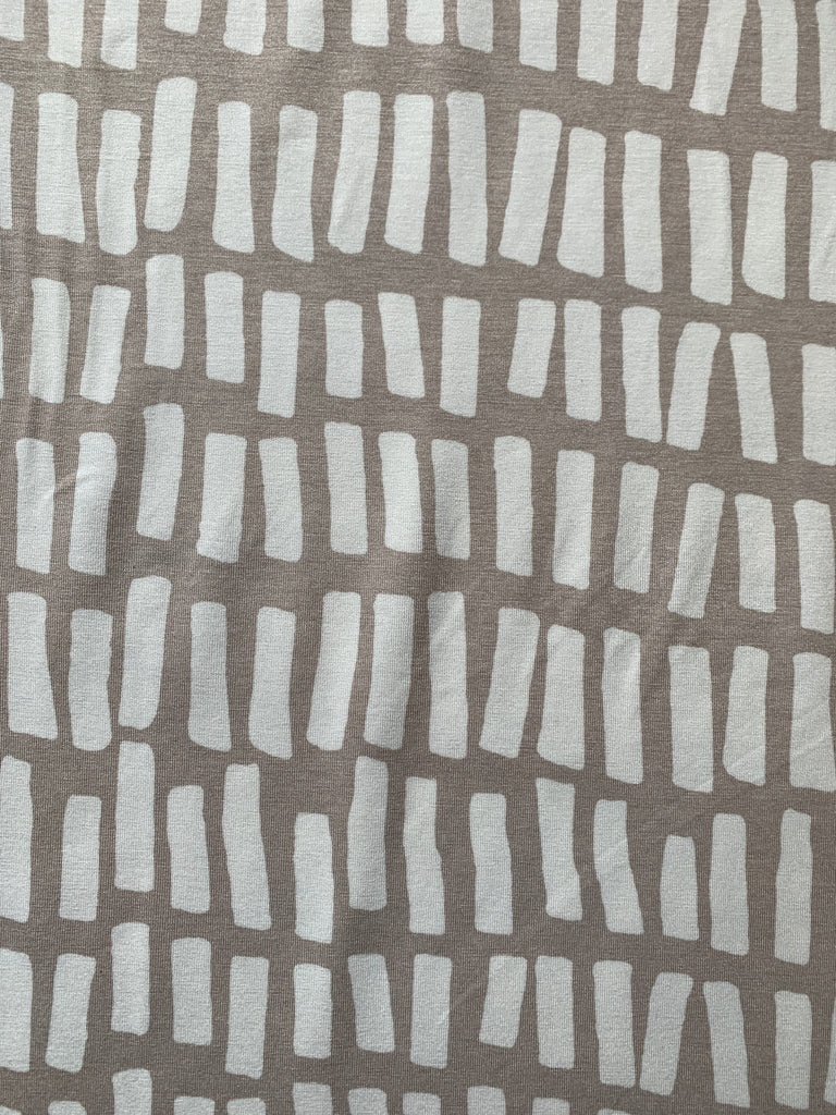 Unbranded Fabric Taupe Sticks - Viscose Jersey