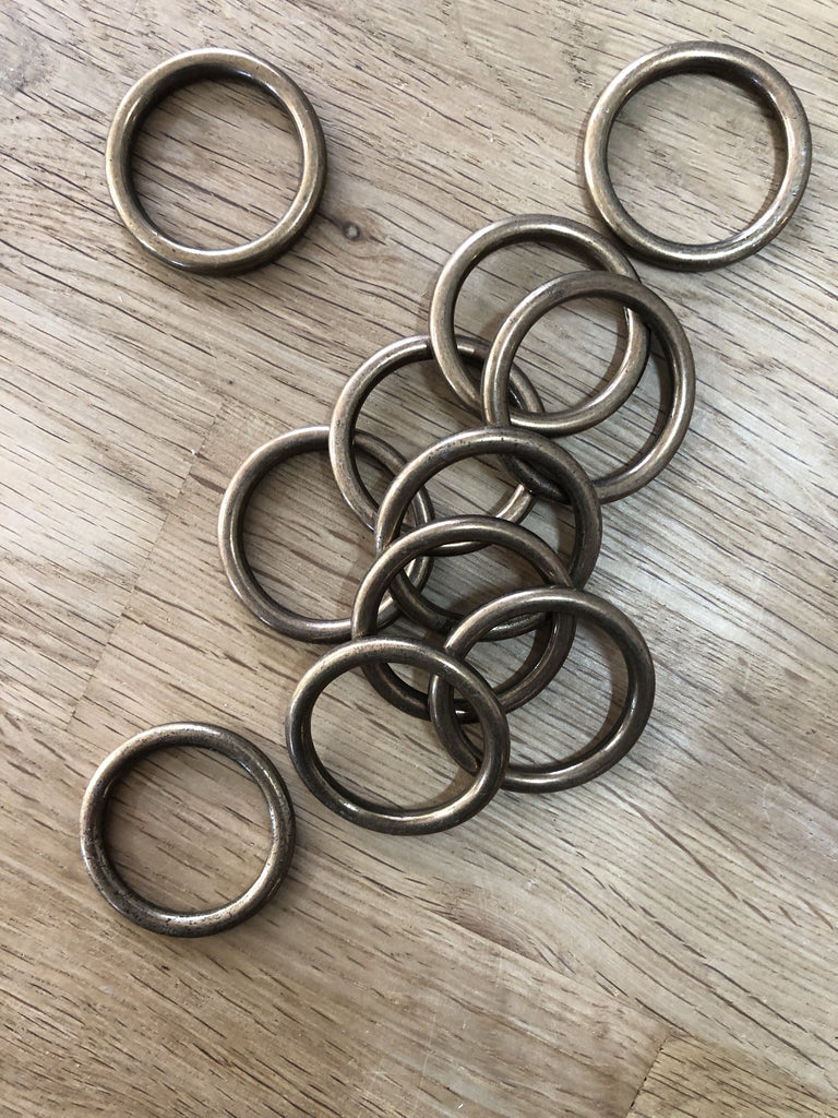 Unbranded Haberdashery Metal Ring - Brass - 25mm