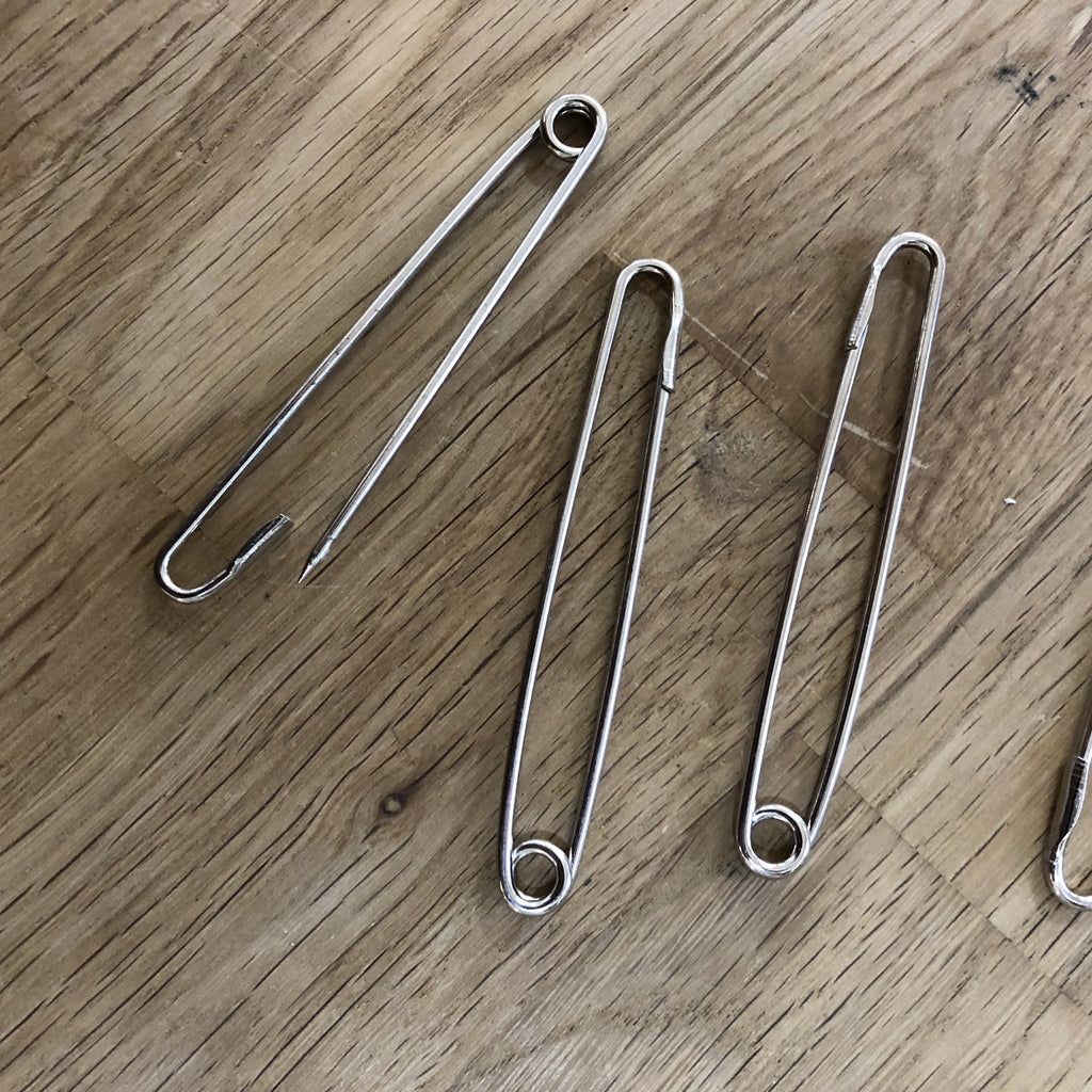 Unbranded Metal Hardware Knitting Pins - 8cm - Silver
