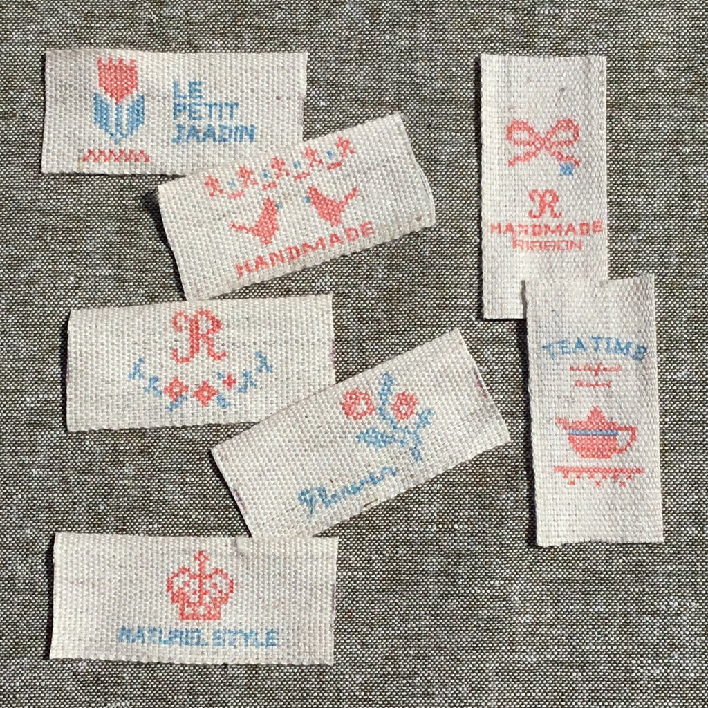 Unbranded Ribbon and Trims Antique Style Labels x 7 designs
