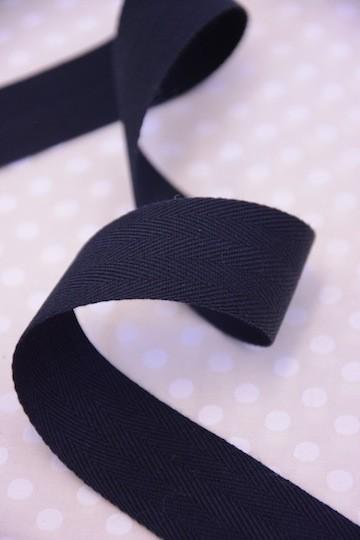 Unbranded Ribbon and Trims Apron Tape - 25mm - Black