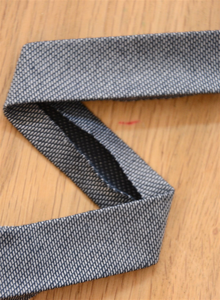 Unbranded Ribbon and Trims Denim Jersey Binding - 20mm - Stonewash