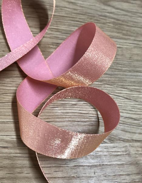 Unbranded Ribbon and Trims Peach Sari Ribbon - 15mm