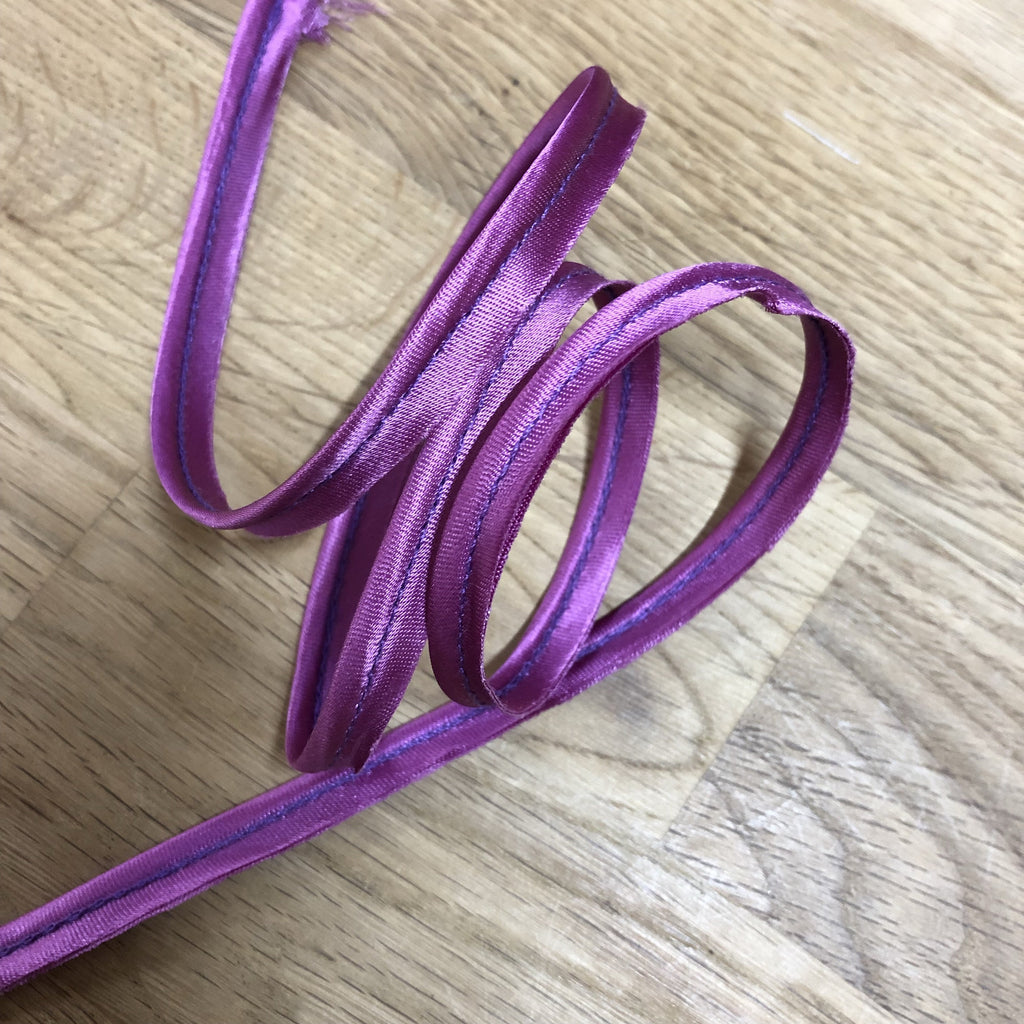 Unbranded Ribbon and Trims Satin Piping Cord Ribbon 10mm - Magenta