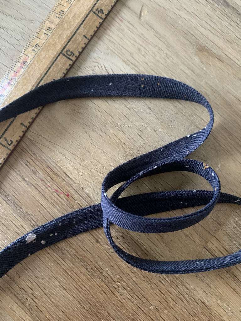 Unbranded Ribbon and Trims Twig Night Viscose Bias Binding - 10mm