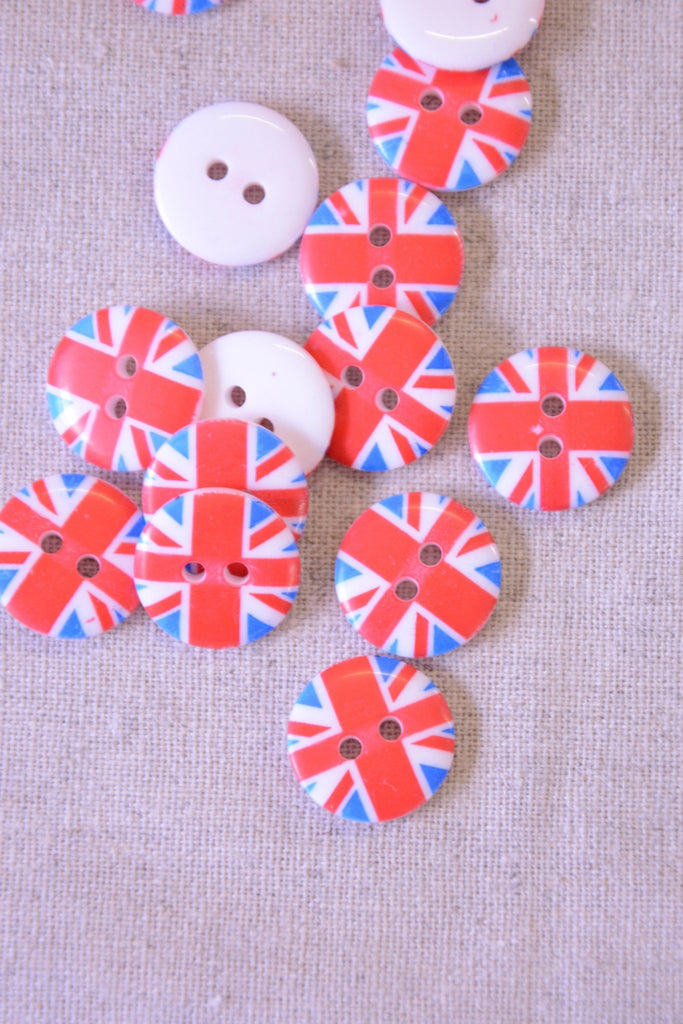 Union Jack Button - 15mm - The Eternal Maker - UK Fabric Shop