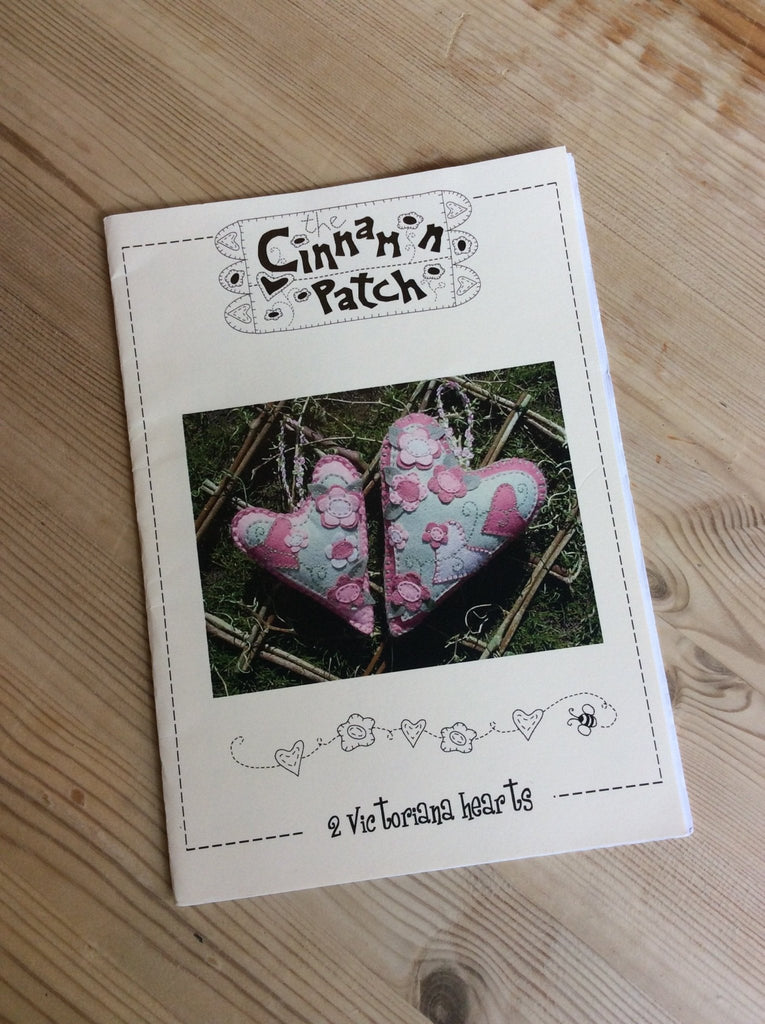 Victoriana Hearts Pattern for Woolfelt by Cinnamon Patch - The Eternal Maker - UK Fabric Shop