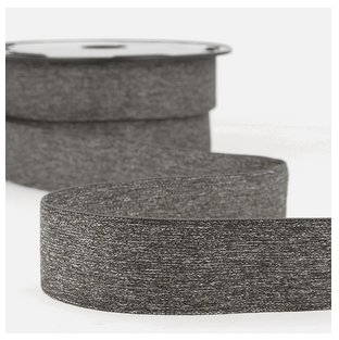 Waistband/ Boxer Short Elastic 32mm x 1m - Grey Melange - The Eternal Maker - UK Fabric Shop