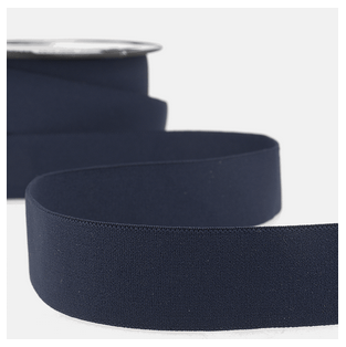 Waistband/ Boxer Short Elastic 32mm x 1m - Navy - The Eternal Maker - UK Fabric Shop