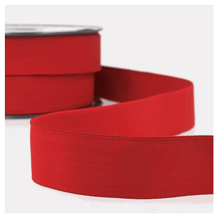 Waistband/ Boxer Short Elastic 32mm x 1m - Red - The Eternal Maker - UK Fabric Shop