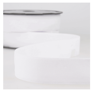 Waistband/ Boxer Short Elastic 32mm x 1m - White - The Eternal Maker - UK Fabric Shop