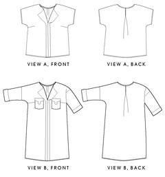 Weekend Getaway Blouse and Dress - Liesl & Co Patterns - PDF Version - The Eternal Maker - UK Fabric Shop