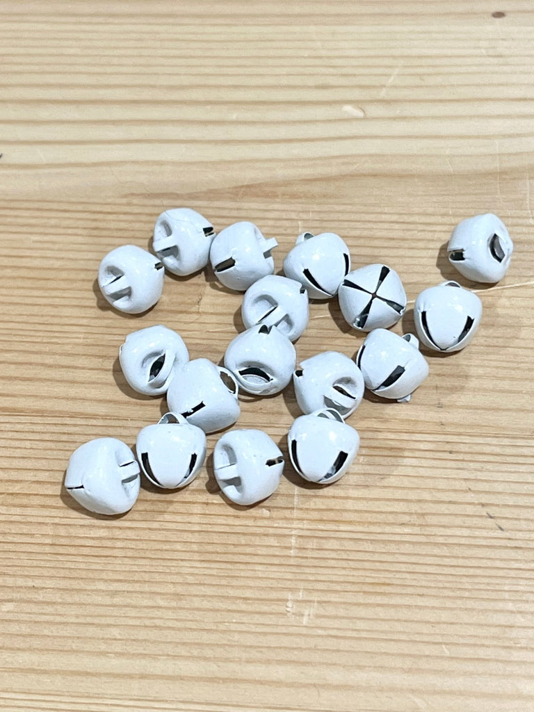 White Jingle Bells - 9mm - The Eternal Maker - UK Fabric Shop
