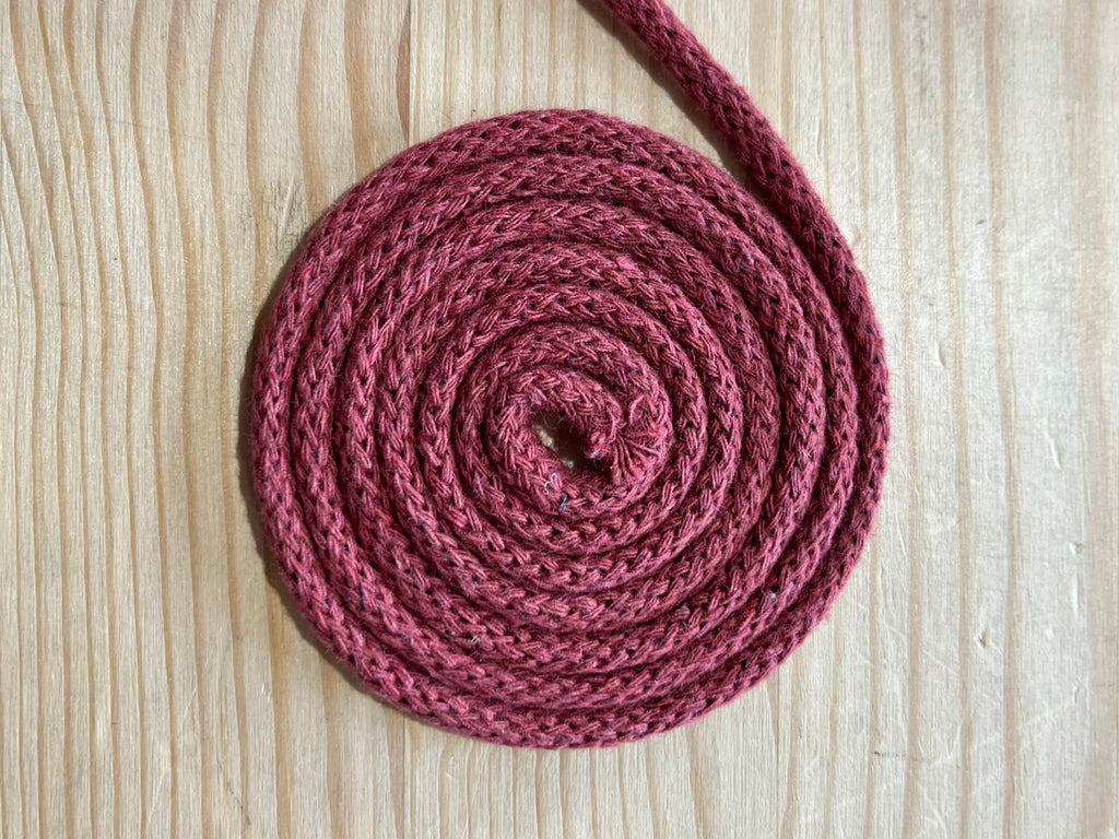 Wild Rose - 5mm Recycled Cotton Drawstring Cord - The Eternal Maker - UK Fabric Shop