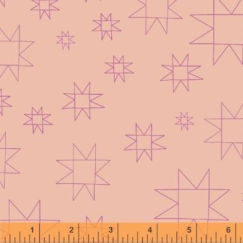 Windham Fabrics Fabric Peach Quilt Block  - Daisy Chain - Annabel Wrigley - Windham