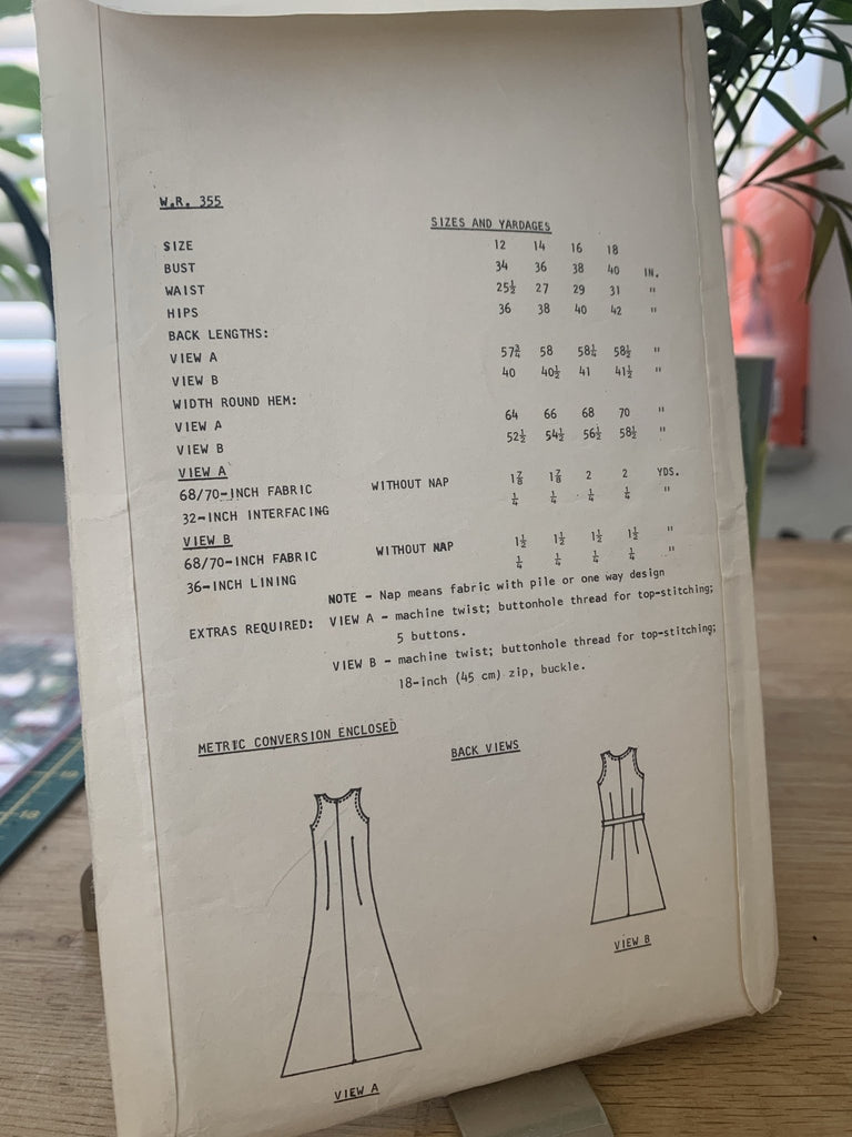 Woman's Realm - WR355 Dress - Vintage Sewing Pattern (Size 16 Bust 38) - The Eternal Maker - UK Fabric Shop