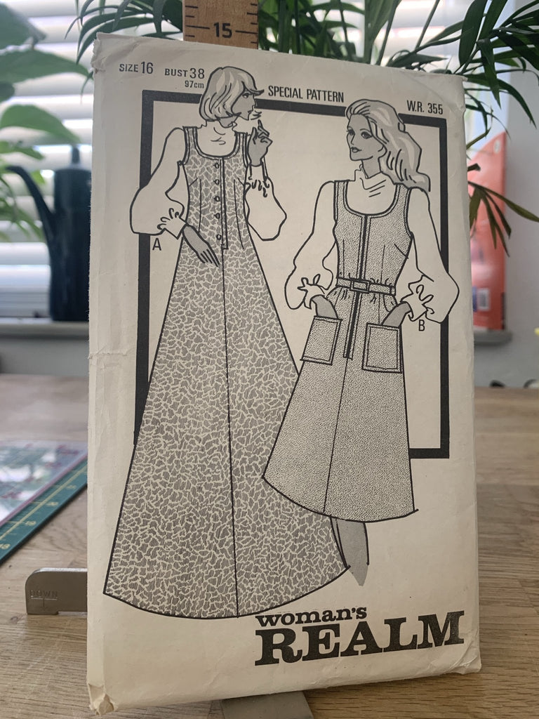 Woman's Realm - WR355 Dress - Vintage Sewing Pattern (Size 16 Bust 38) - The Eternal Maker - UK Fabric Shop
