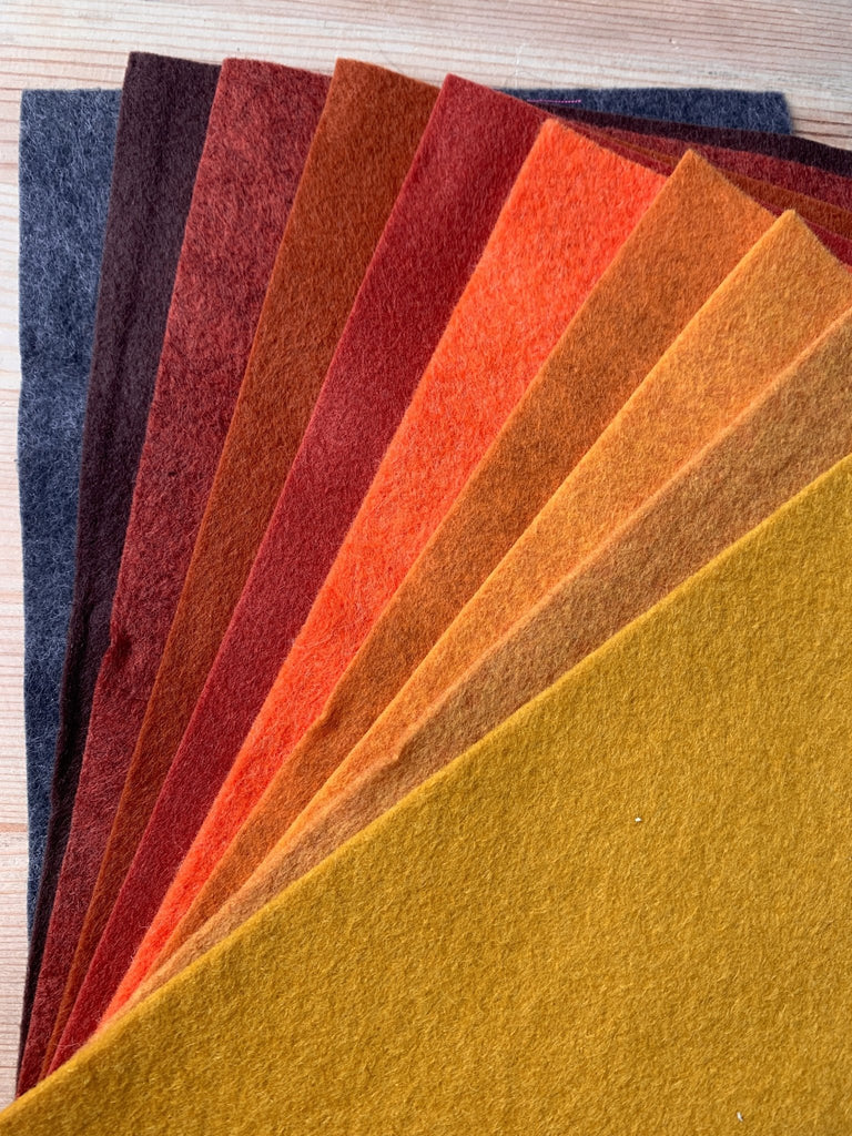 Woolfelt 10 Piece Bundle - Autumn Spice - The Eternal Maker - UK Fabric Shop