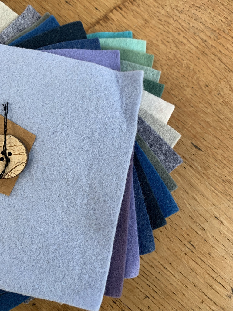 Woolfelt 5” Charm Bundle - Ocean - The Eternal Maker - UK Fabric Shop