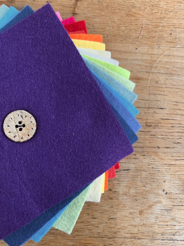 Woolfelt 5” Charm Bundle - Rainbow - The Eternal Maker - UK Fabric Shop