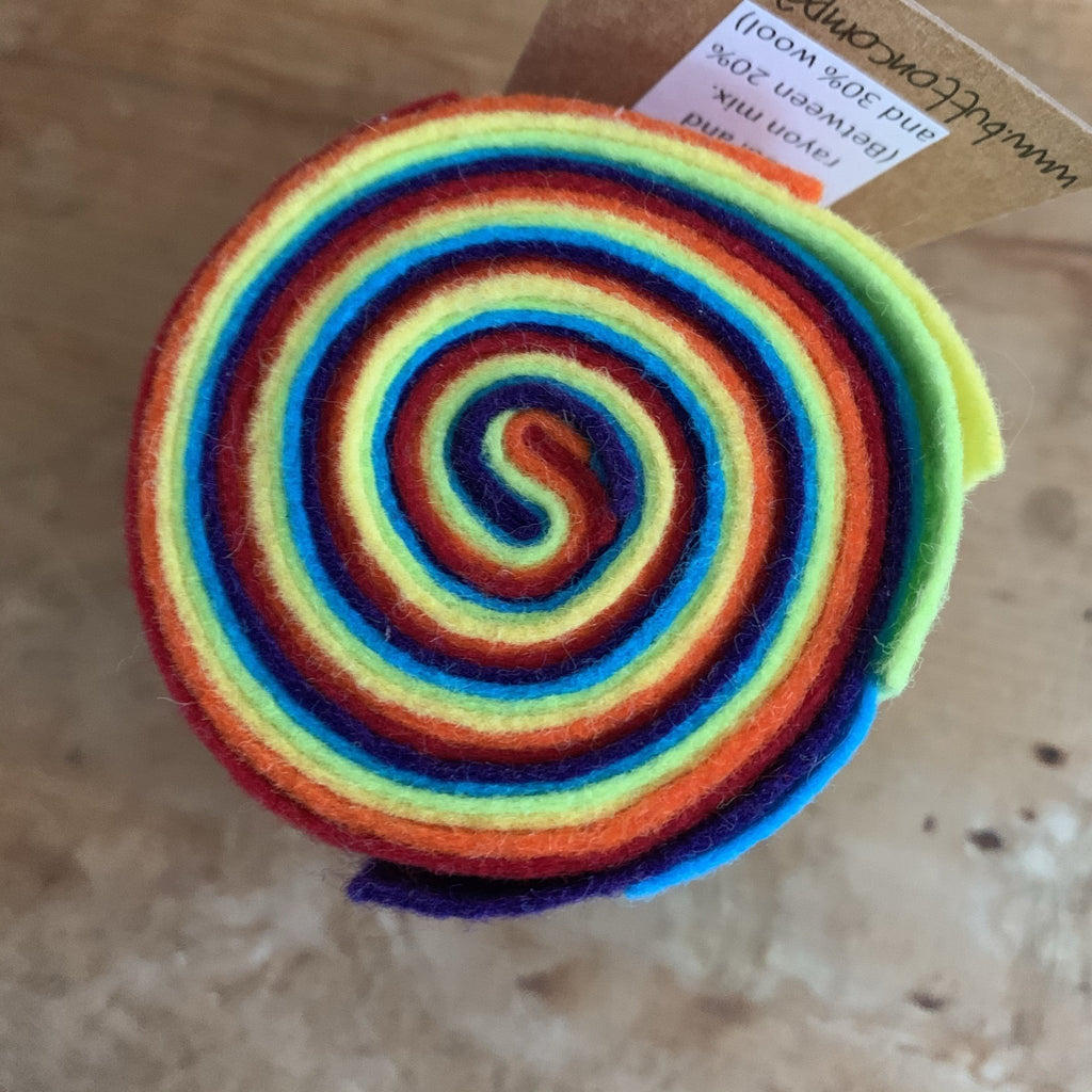 Woolfelt Roll - Rainbow - The Eternal Maker - UK Fabric Shop