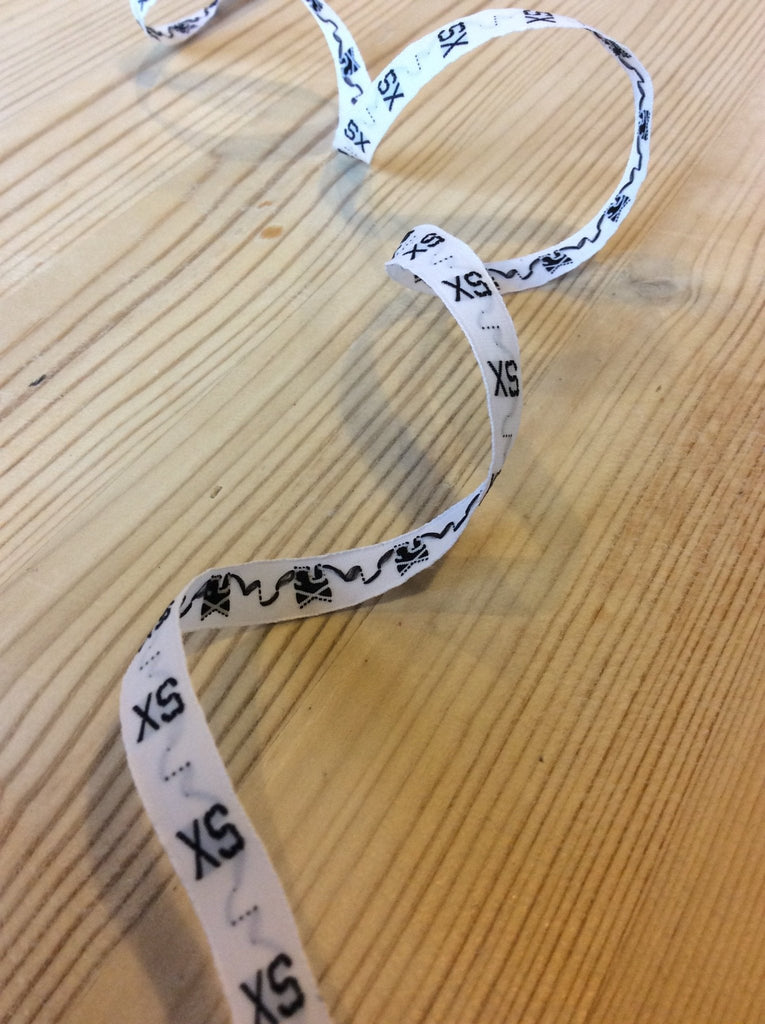 Woven size labels - The Eternal Maker - UK Fabric Shop