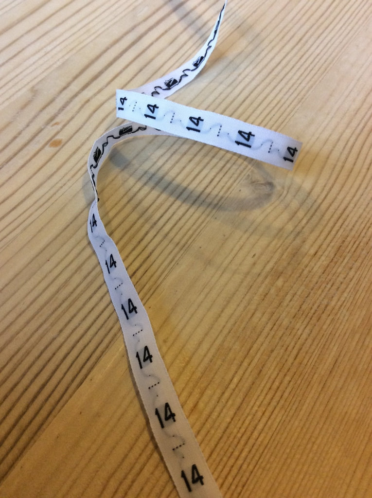 Woven size labels - The Eternal Maker - UK Fabric Shop