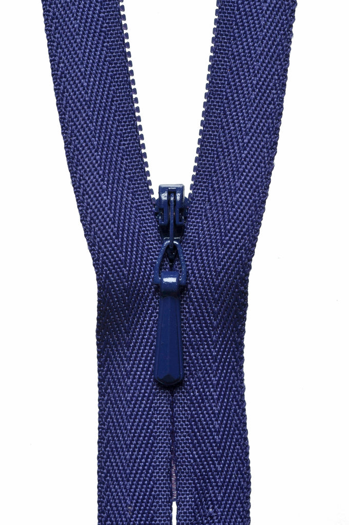YKK Zippers 20cm/8" Concealed Zip - 866 Dark Purple - Various Sizes
