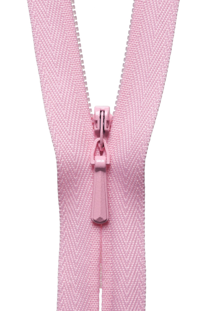 YKK Zippers 56cm/22" Concealed Zip - 513 Mid Pink - Various Sizes