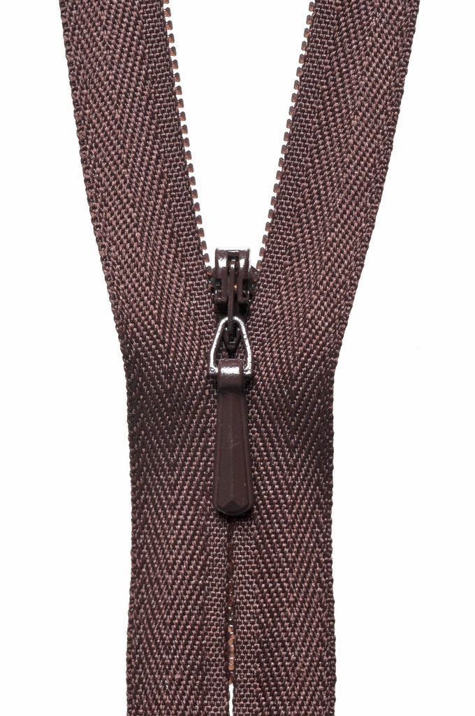 YKK Zippers 56cm/22" Concealed Zip -  570 Brown - Various Sizes