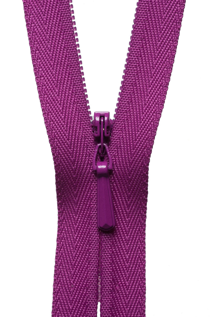 YKK Zippers Concealed Zip - 299 Cerise - Various Sizes