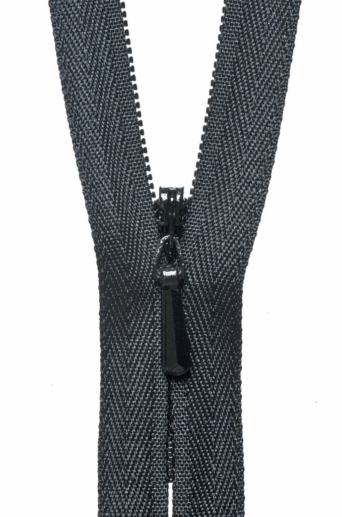 YKK Zippers Concealed Zip - 580 Black - Various Sizes